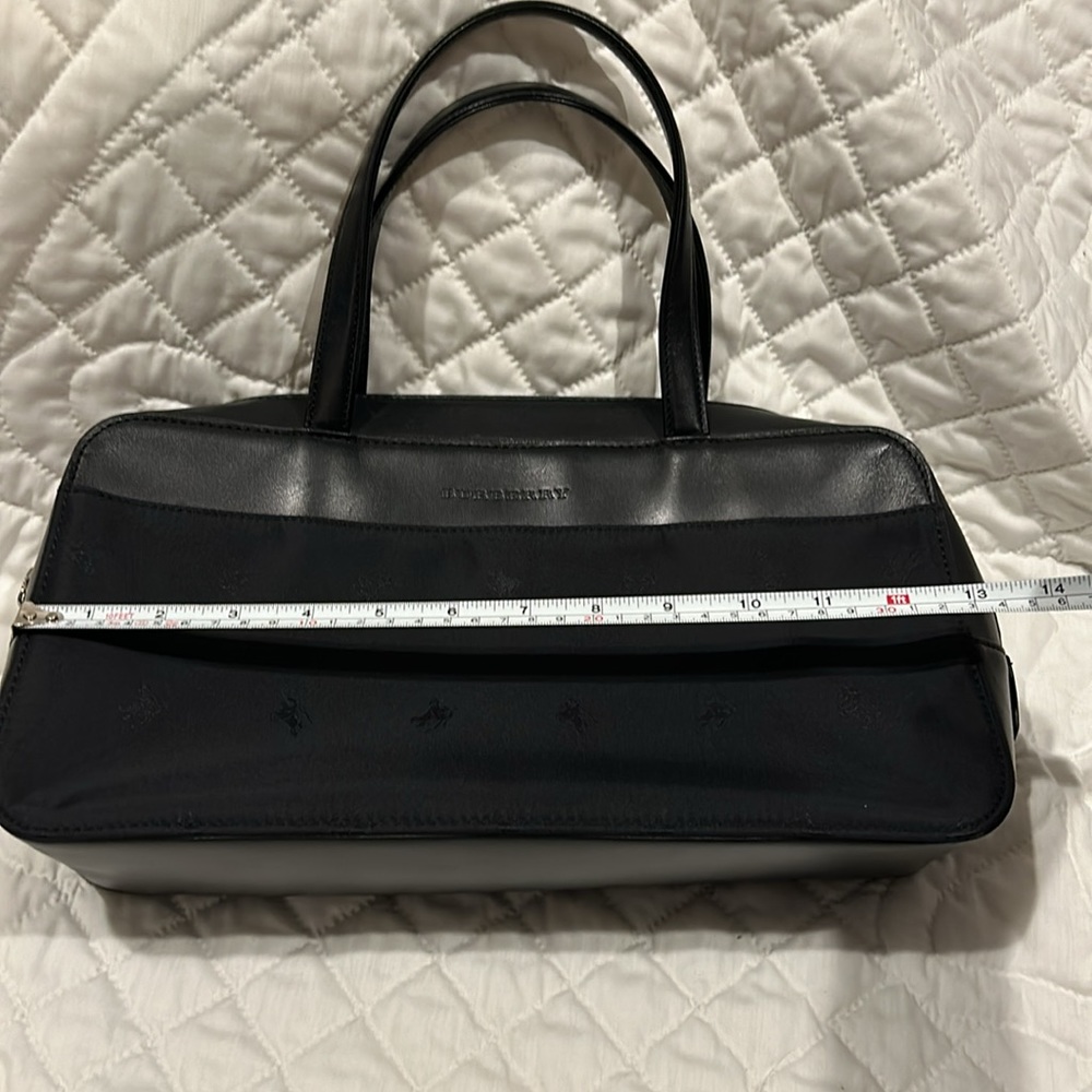 Burberry Satchel - black nylon/leather upper part and handles - Picture 9 of 15